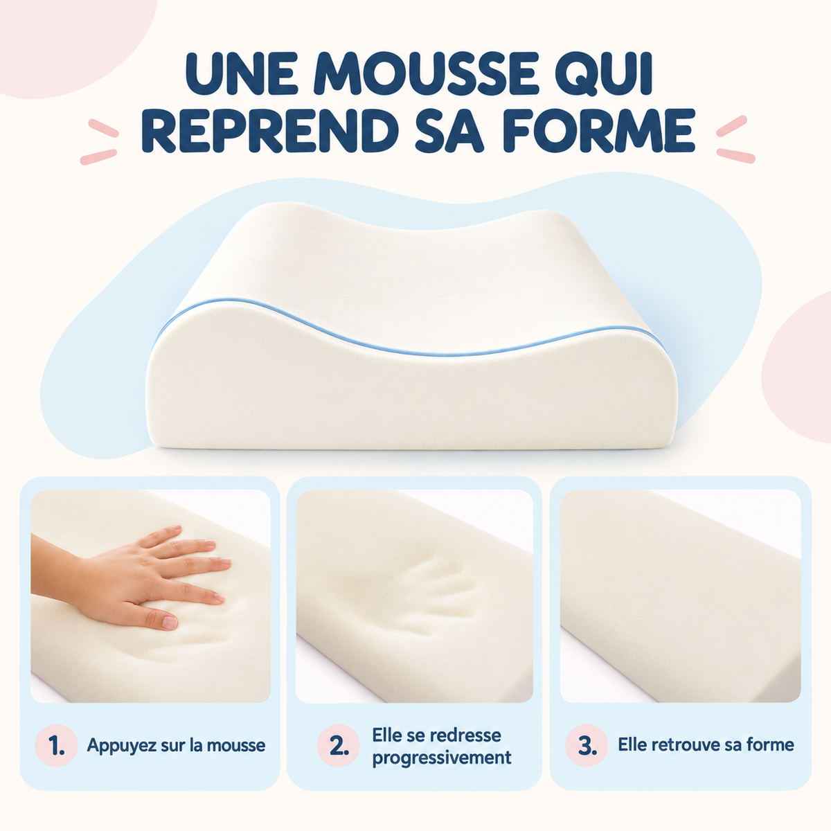 Mon premier coussin à mémoire de forme